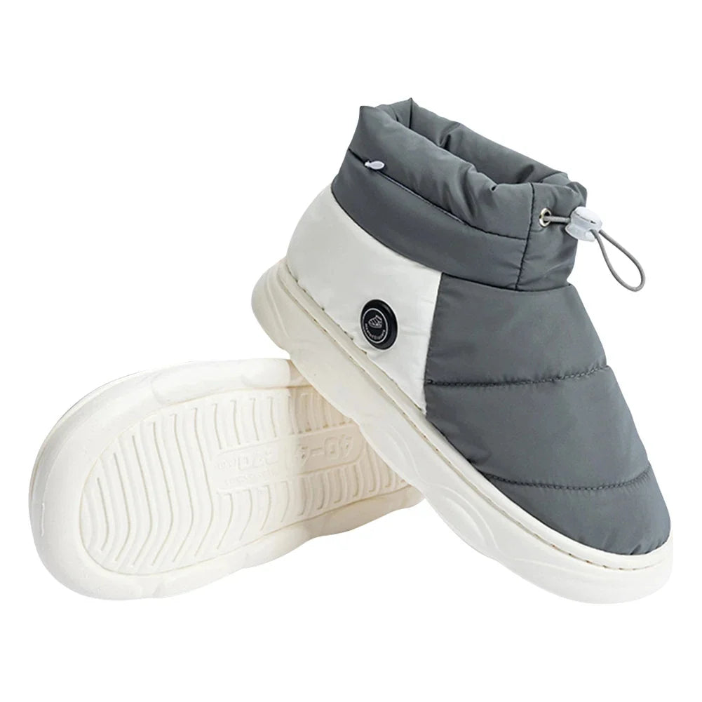 Heated Slippers | Rechargeable Adjustable Heat & Non-Slip Soles