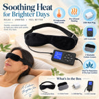 Heating Eye Mask | Infrared Heat & USB-Powered | 10 Adjustable Levels