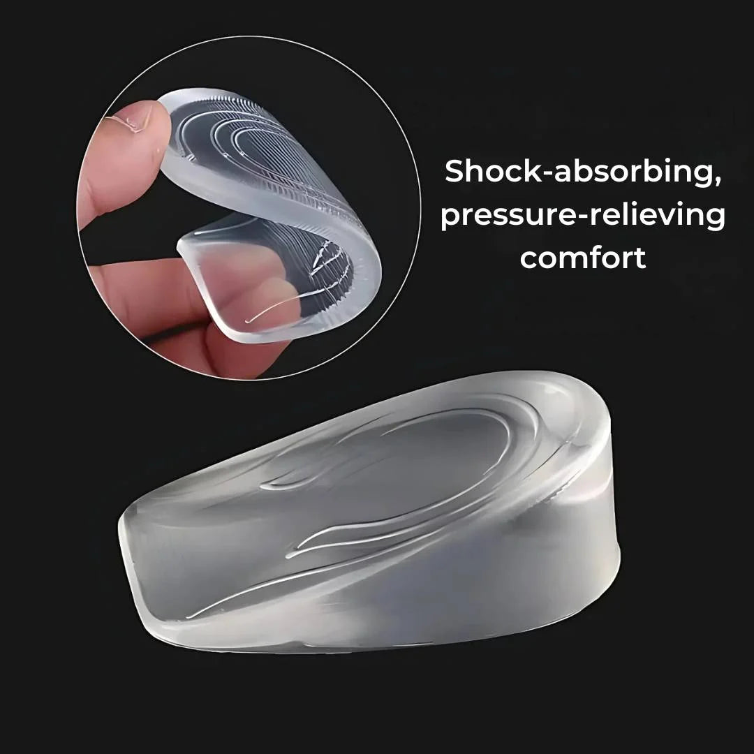 Heel Lift Inserts | Silicone Gel Cushioning & Adjustable Lift