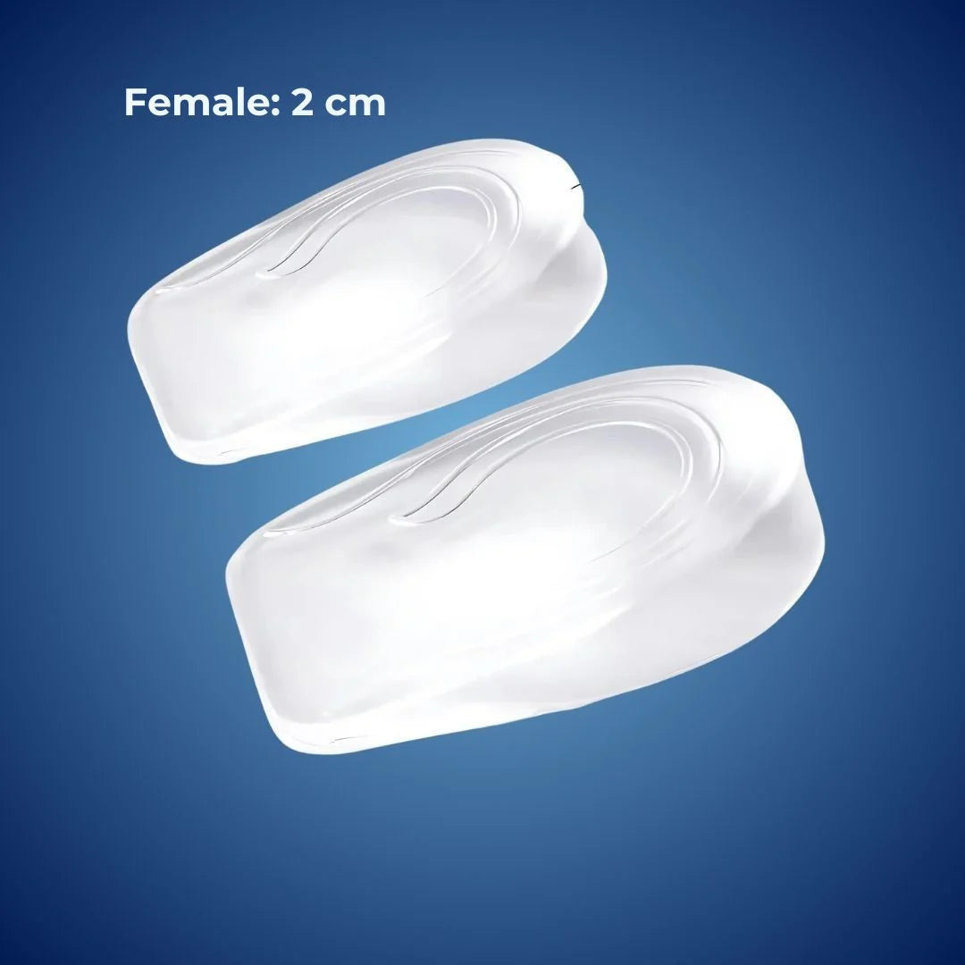 Heel Lift Inserts | Silicone Gel Cushioning & Adjustable Lift