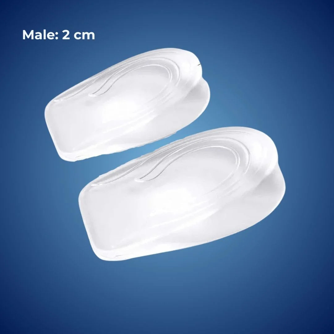 Heel Lift Inserts | Silicone Gel Cushioning & Adjustable Lift