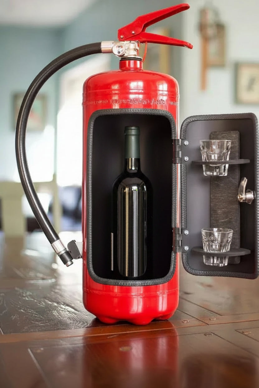 Hidden Bar in Fire Extinguisher