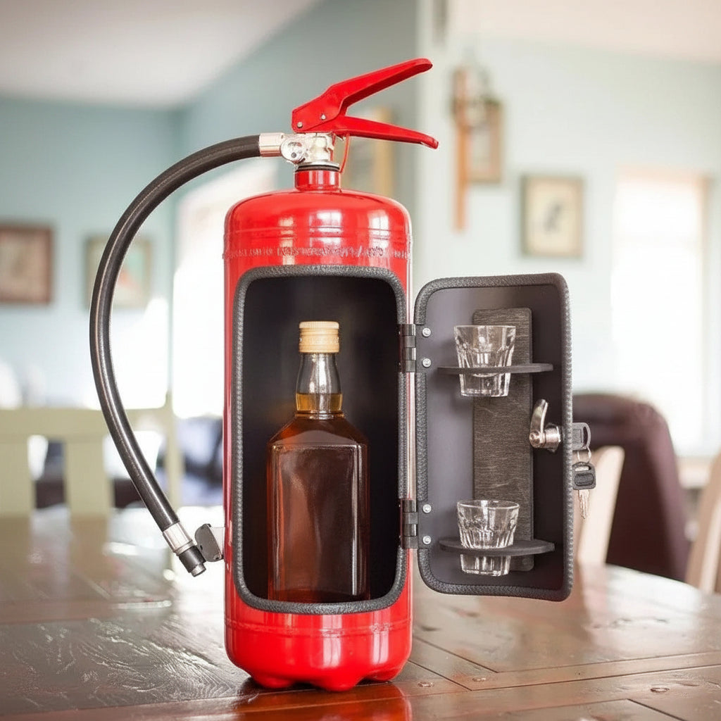 Hidden Bar in Fire Extinguisher