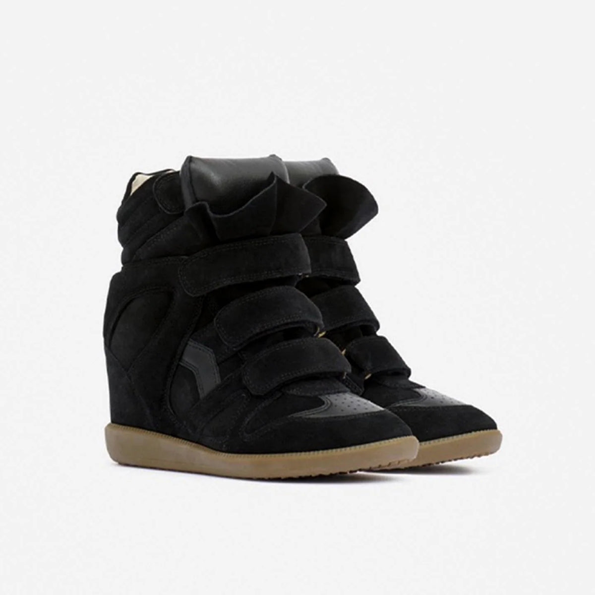 High-Top Sneakers | Hidden 5 cm Wedge & Adjustable Straps