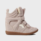 High-Top Sneakers | Hidden 5 cm Wedge & Adjustable Straps