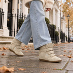 High-Top Sneakers | Hidden 5 cm Wedge & Adjustable Straps
