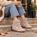 High-Top Sneakers | Hidden 5 cm Wedge & Adjustable Straps