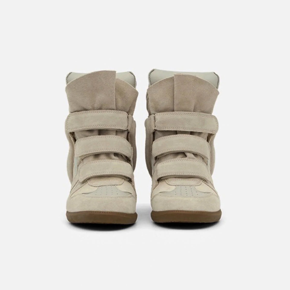High-Top Sneakers | Hidden 5 cm Wedge & Adjustable Straps