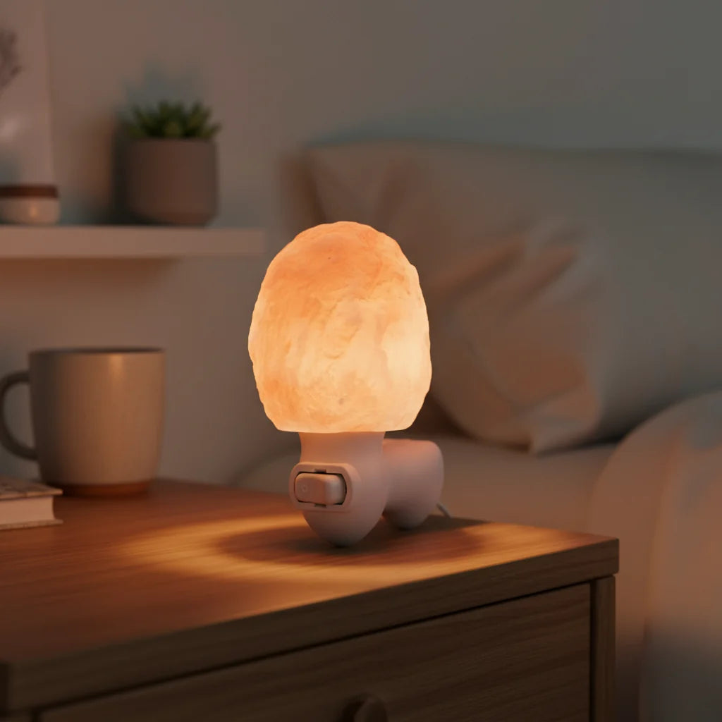 Himalayan Salt Lamp | Warm Soothing Light & Plug-In | E14 Socket