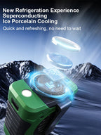 Hip Clip Fan | Ice-Ceramic Cooling & 8000mAh Battery | Wearable
