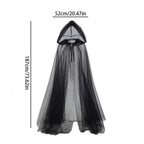 Hooded Cape | Layered Tulle & Lightweight | One Size Fits Most