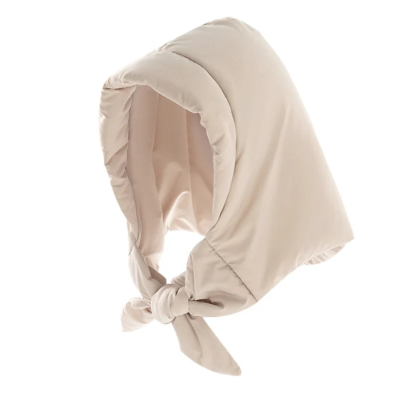 Hooded Headscarf | Quilted Insulated & Adjustable Tie-Back