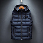 Hooded Vest | Unisex Cotton-Blend Sleeveless