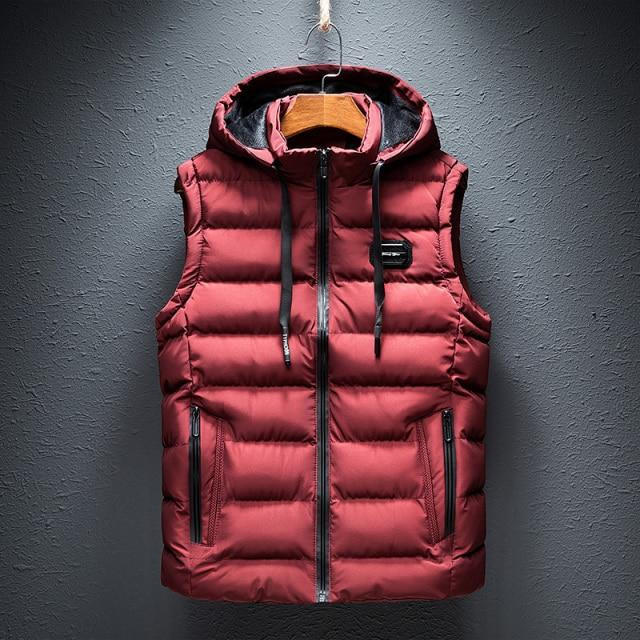 Hooded Vest | Unisex Cotton-Blend Sleeveless