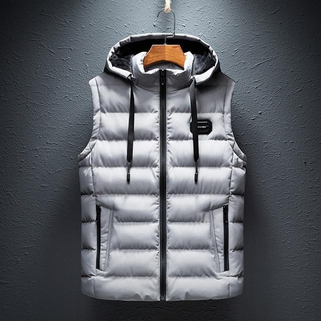 Hooded Vest | Unisex Cotton-Blend Sleeveless