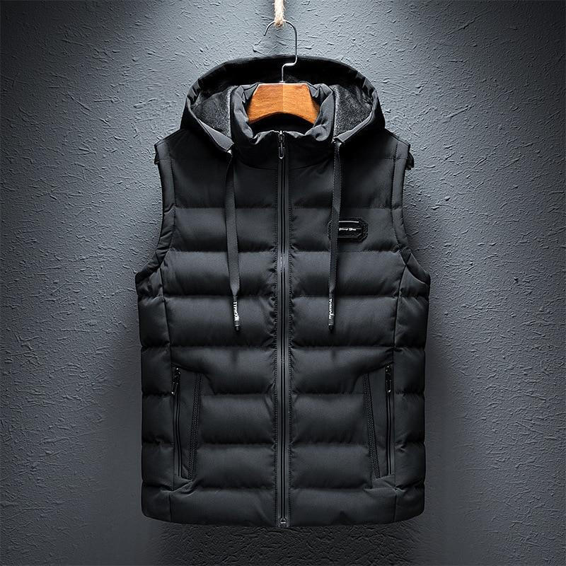 Hooded Vest | Unisex Cotton-Blend Sleeveless
