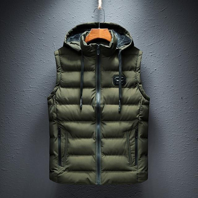 Hooded Vest | Unisex Cotton-Blend Sleeveless