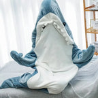 Hoodie Blanket | Soft Flannel & Shark Design