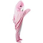 Hoodie Blanket | Soft Flannel & Shark Design