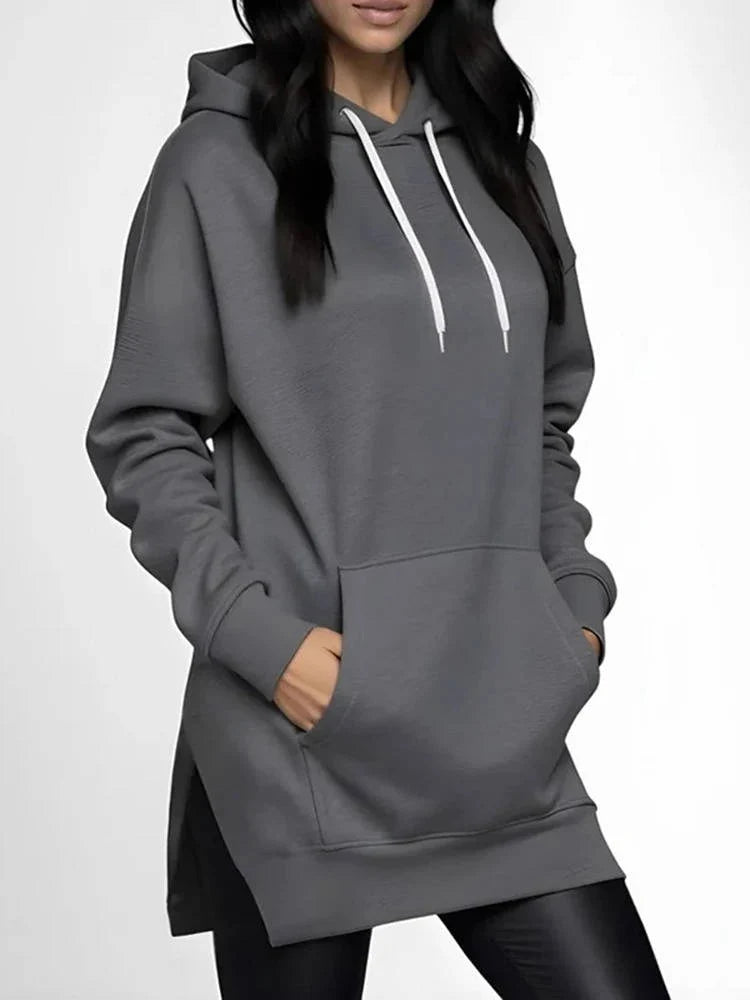 Hoodie Dress | Cotton & Plush Lined | Oversized Fit