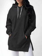Hoodie Dress | Cotton & Plush Lined | Oversized Fit