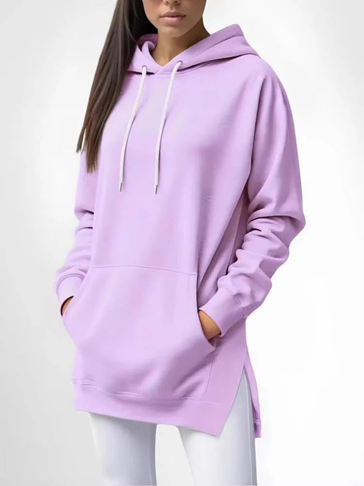Hoodie Dress | Cotton & Plush Lined | Oversized Fit