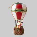 Hot Air Balloon Ornament | Resin & Warm LED | Battery-Operated