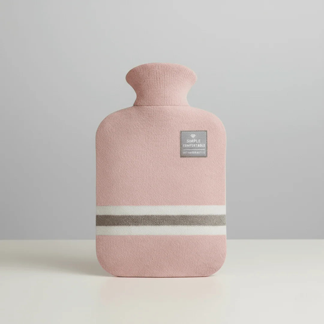 Hot Water Bottle | Extra Large Soft Knitted Cover | 2L Capacity
