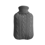 Hot Water Bottle | Leak-Proof Rubber & Removable Plush Cover | 2L Capacity
