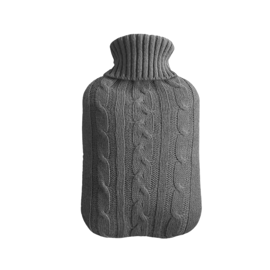 Hot Water Bottle | Leak-Proof Rubber & Removable Plush Cover | 2L Capacity