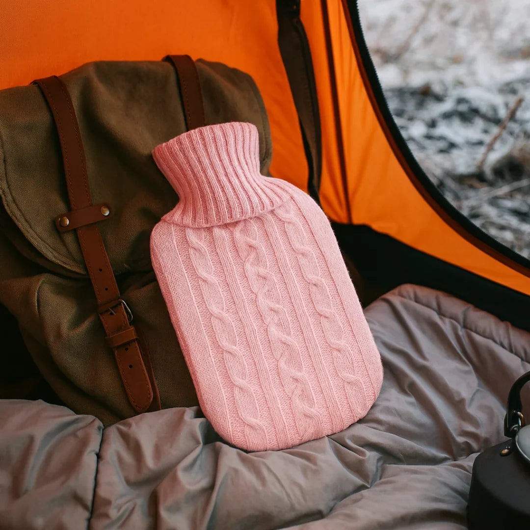 Hot Water Bottle | Leak-Proof Rubber & Removable Plush Cover | 2L Capacity