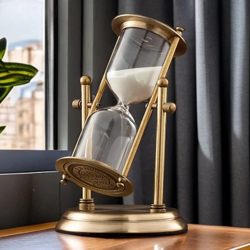 Hourglass | Rotating Brass & Glass | 15/30/60 Min