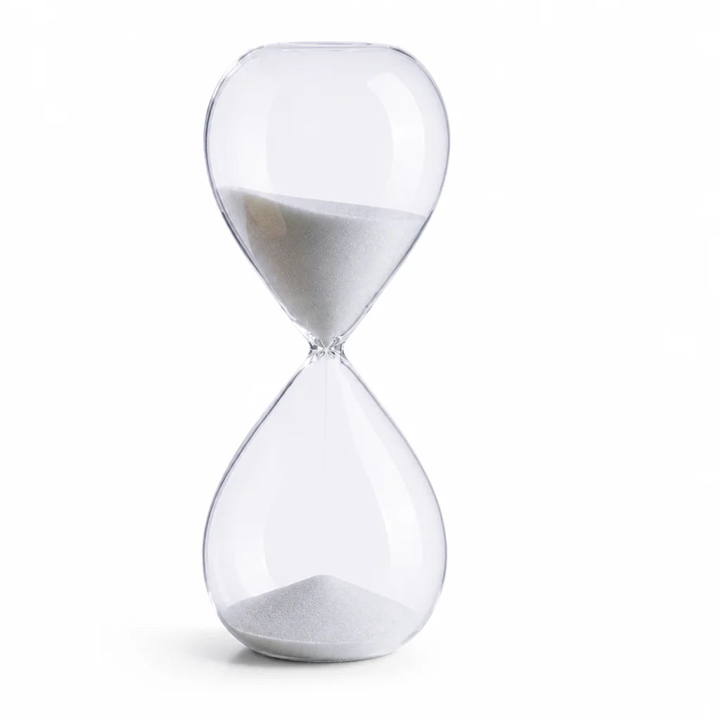 Hourglass Timer | Glass & Fine Sand | 5–60 Min