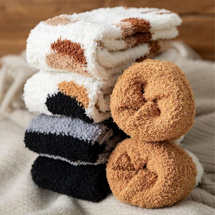 House Socks | Soft Fleece Lining & Cat Claw Design