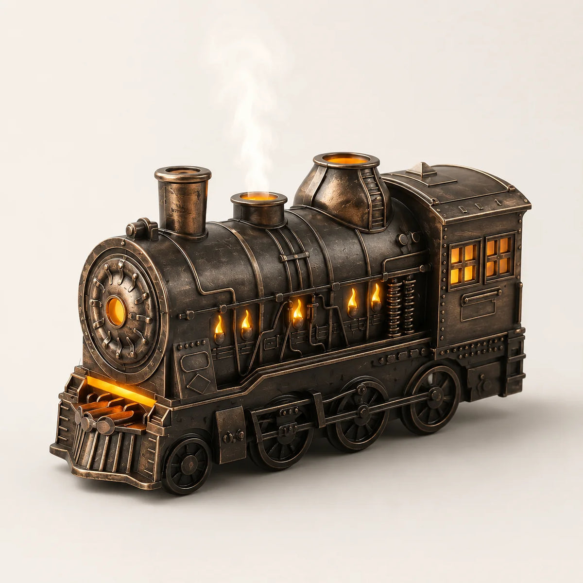Humidifier | Steam Locomotive Design & Continuous Mist | 300 ml Tank