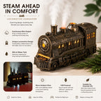 Humidifier | Steam Locomotive Design & Continuous Mist | 300 ml Tank