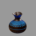 Humidifier | Wood-Grain Cylindrical Body | LED Night Light