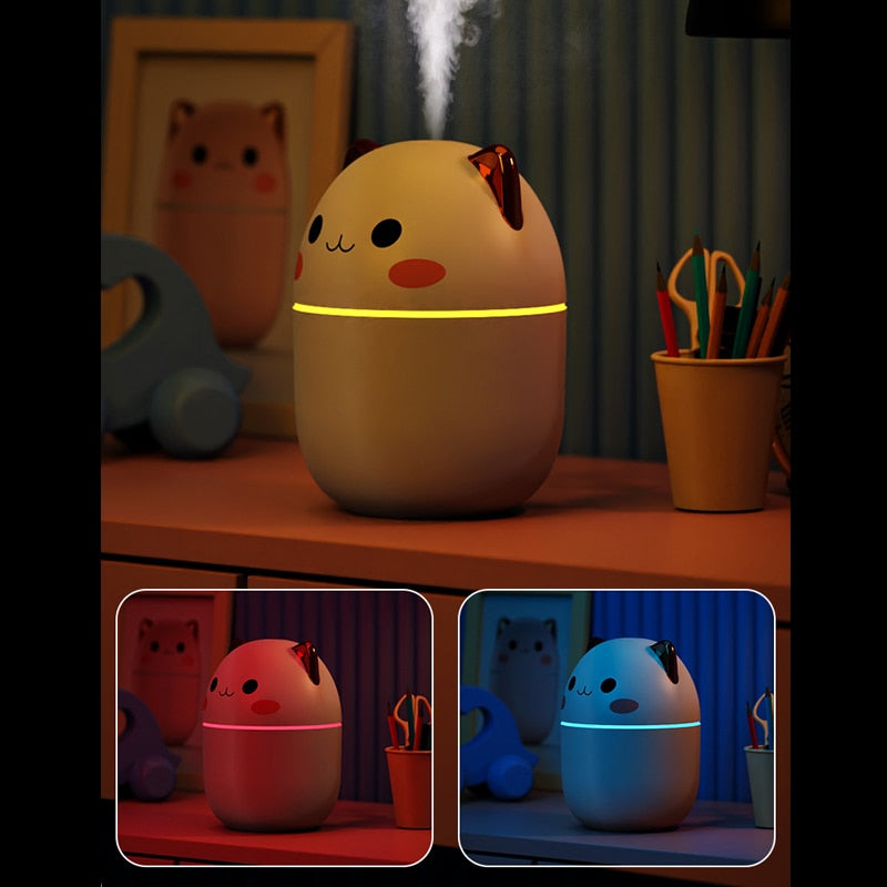 Humidifier | Built-In Night Light & USB Powered | 200 ml Tank