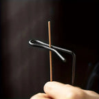 Incense Burner | Handcrafted Wooden Base & Metal Holder | 3.58 x 9.96 in