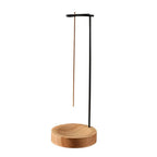 Incense Burner | Handcrafted Wooden Base & Metal Holder | 3.58 x 9.96 in
