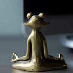 Incense Holder | Zinc Alloy Lotus Pose Frog