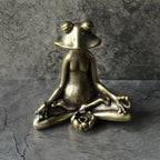 Incense Holder | Zinc Alloy Lotus Pose Frog