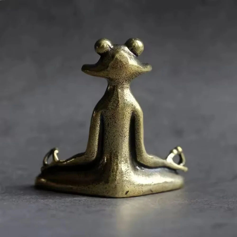 Incense Holder | Zinc Alloy Lotus Pose Frog