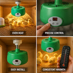 Incubator Heater | Smart Thermostat & Even Heat Distribution | E27 Socket