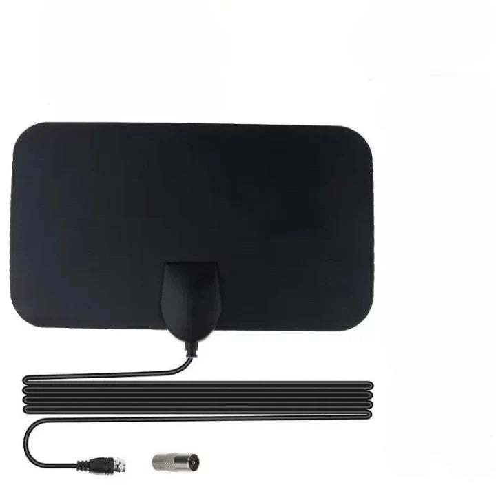 Indoor TV Antenna | Flat Long-Range & Adhesive Backing | 10 Ft Cable