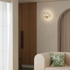 Indoor Wall Lamp | Circular Metal Body & Acrylic Rim | Damp Rated