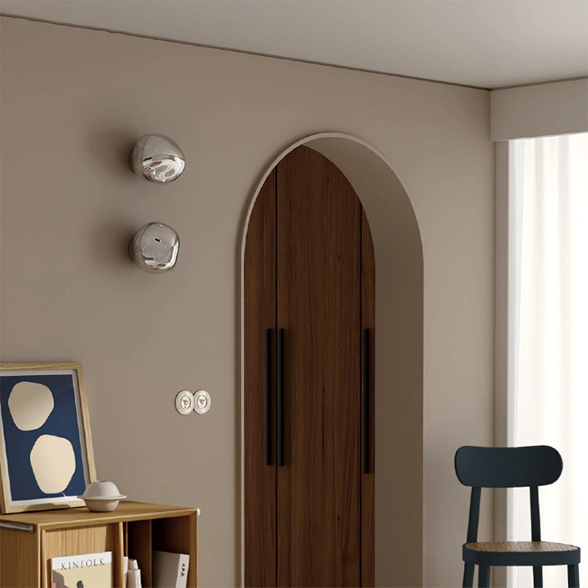 Indoor Wall Lamp | Circular Metal Body & Acrylic Rim | Damp Rated