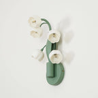 Indoor Wall Lamp | Orchid-Shaped PC Shade | Metal Fixture, 18.5 cm