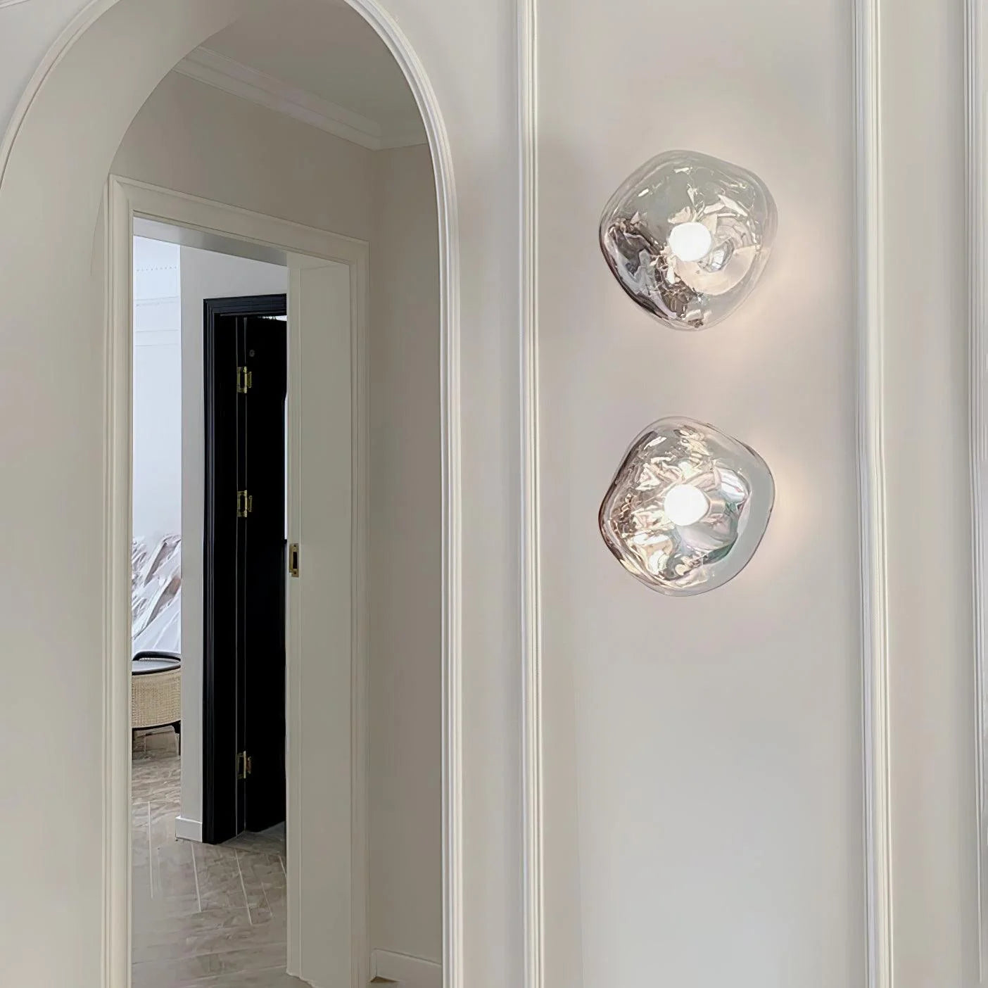 Indoor Wall Lamp | Circular Metal Body & Acrylic Rim | Damp Rated