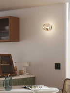 Indoor Wall Lamp | Circular Metal Body & Acrylic Rim | Damp Rated